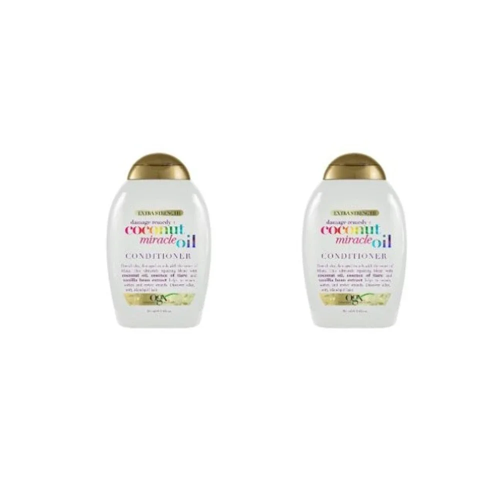 2-Pack OGX Extra Strength Damage Remedy Coconut Miracle Oil Shampoo Conditioner
